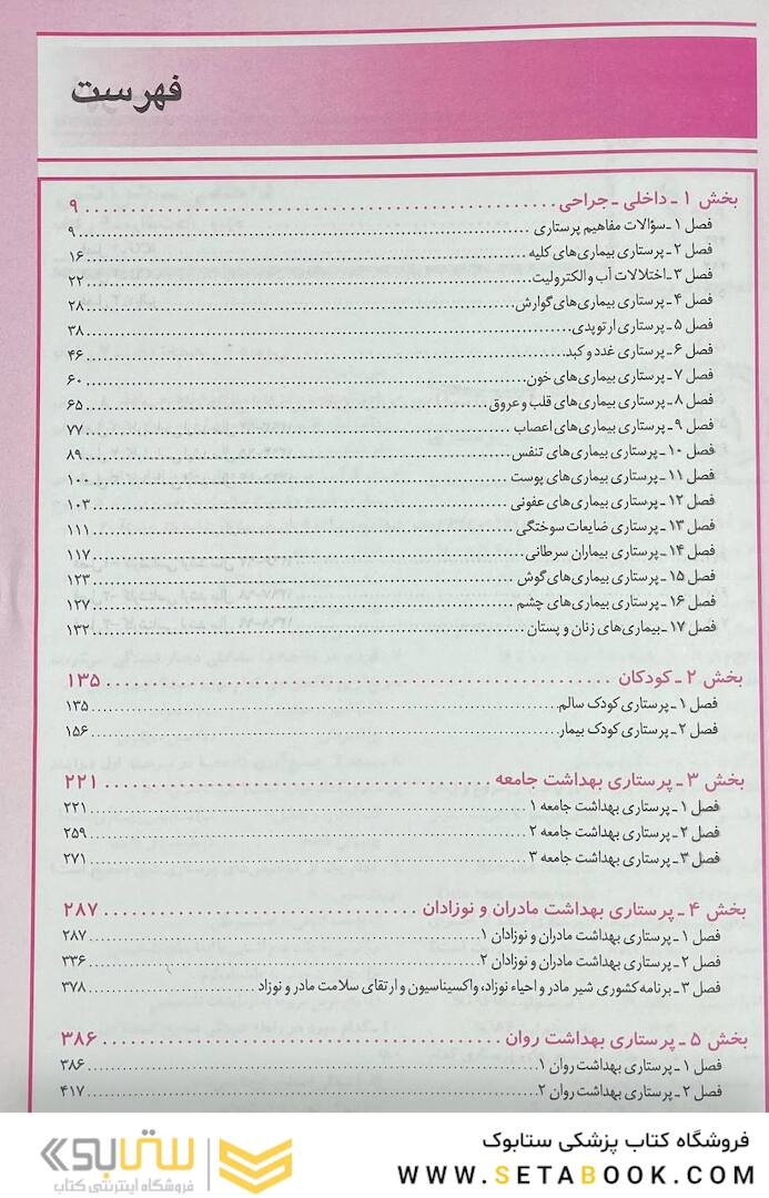 درسنامه جامع پرستاری و پرستاری مراقبت های ویژه (بانک سوالات)