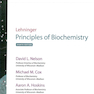 Lehninger Principles of Biochemistry Eighth Edicion