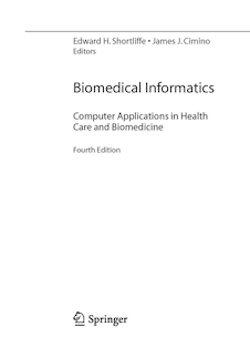 عکس Biomedical Informatics, 4th edition2013