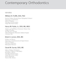 Contemporary Orthodontics