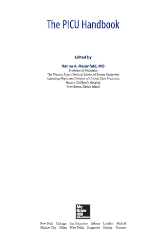 عکس 2018 The PICU Handbook 1st Edition