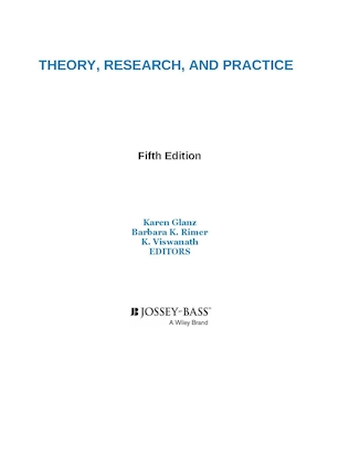 عکس Health Behavior, 5th Edition2015