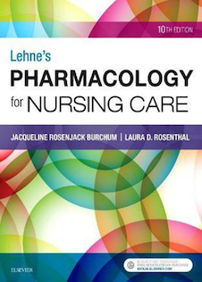 عکس Lehne’s Pharmacology for Nursing Care 10th Edition2018 داروسازی برای مراقبت های  پرستاری لنه