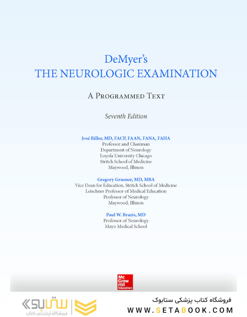 DeMyer’s The Neurologic Examination: A Programmed Text, 7th Edition2016