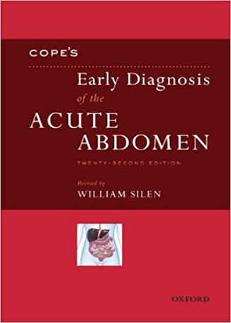 عکس Cope’s Early Diagnosis of the Acute Abdomen Twenty-Second Edition2010 تشخیص زودرس شکم حاد چاپ بیست و دوم