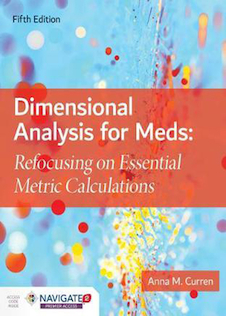 عکس Dimensional Analysis for Meds 5th Edition2019 تجزیه و تحلیل بعدی برای پزشکان