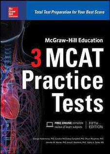 عکس McGraw-Hill Education 3 MCAT Practice Tests, 3rd Edition2016 آزمونهای آزمایشی ام سی ای تی مک گرا هیل