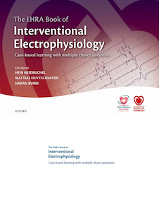 عکس The EHRA Book of Interventional Electrophysiology : Case-based learning with multiple choice questions 2017 کتاب الکتروفیزیولوژی مداخله ای ERA: یادگیری مبتنی بر مورد با سوالات چند گزینه ای