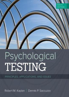 عکس Psychological Testing, 9th Edition2017 تست روانشناسی