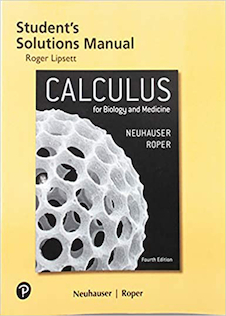 عکس Student Solutions Manual for Calculus for Biology and Medicine2018راهنمای راه حل های دانشجویی برای محاسبات زیست شناسی و پزشکی