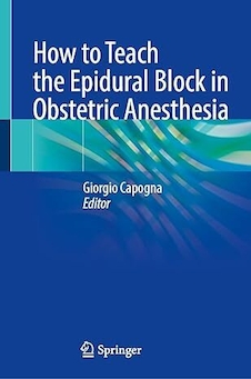 عکس How to Teach the Epidural Block in Obstetric Anesthesia