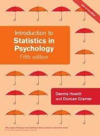 عکس Introduction to Statistics in Psychology 5th Edition