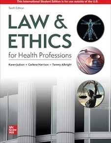 عکس Judson, K: Law - Ethics for the Health Professions ISE