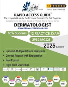 عکس Dermatologist MCQ Book | Prometric Exam Questions2025