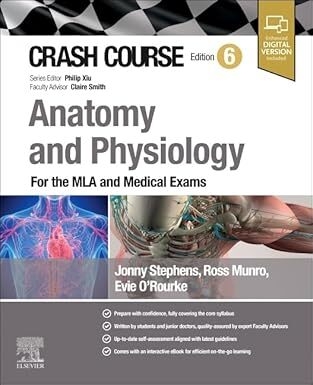 عکس Crash Course Anatomy and Physiology: For the MLA and Medical Exams 6th Edition